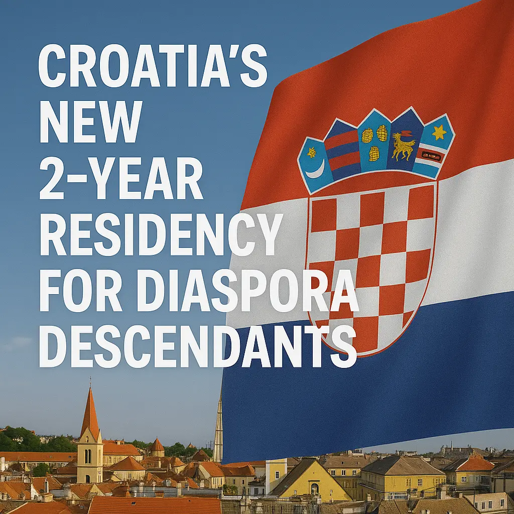 Croatia's New 2-Year Residency Program for Diaspora Descendants
